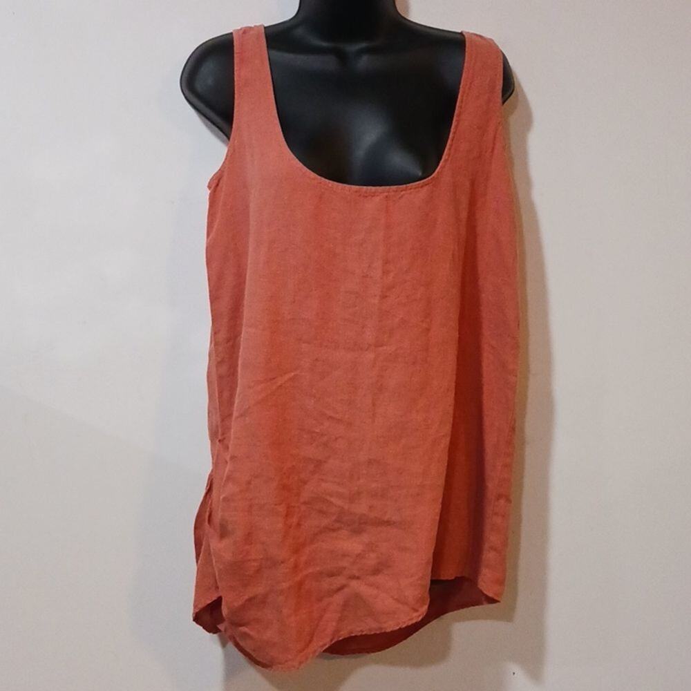 Click by Color me Cotton 100% linen top size M